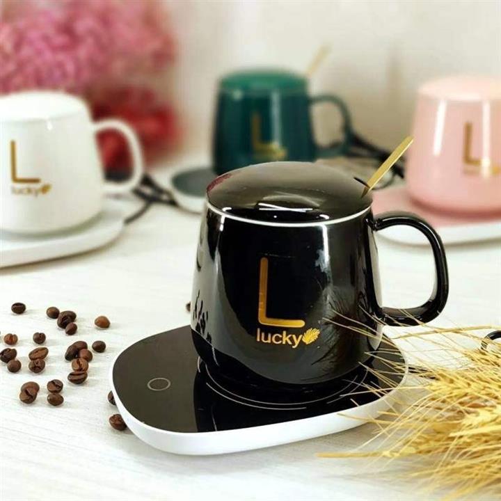 ماگ حرارتی لاکی مدل Temperature Cup رنگ مشکی